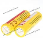 UltraFire 18650 3.7V 5000mAh Желтые Li-ion перезаряжаемые батареи с зарядным устройством (2-штуки, без защитной схемы)