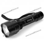 TP-C8 Cree Q5 700 Lumens 5-Mode White Light 18650 Flashlight - Black