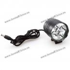 Налобный фонарь K5-N: 5 x Cree XM-L T6, 5000 люмен, 3-режима, 7000K белый свет, 4 x 18650 батареи