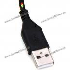Стильный USB-кабель из плетённого нейлона для iPhone 5/5C/5S.(Цвет - чёрный, длина - 1 м) 