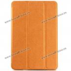 Защитный чехол из кожи и пластика украшенный складной подставкой для iPad Mini/iPad Mini 2.(Цвет - оранжевый)
