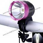 SingFire SF-90 Cree XM-L T6 светодиодный налобный фонарь с белой лампой и 4-режимами, 1000 люменов, можно использовать для велосипеда.(Цвет - розовый, 4 x 18650 батарейка и зарядное устройство входят в комплект)