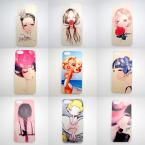 Яркие защитные чехлы из пластика украшенные изображением красивых девочек для Apple Iphone 5/5S.