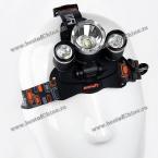 3 x Cree XM-L T6 Cool White 3000LM 3 Modes Headlight US Charger Included