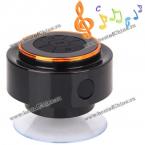 F-012 IP67 Dustproof and Waterproof Hands-free Call Bluetooth Speaker with Suction Cup (GOLDEN)