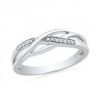 High Quality Fashion Brand Jewelry Classic Sterling Silver Round CZ Fashion Ring  For Women (JewelOra RI101142 )