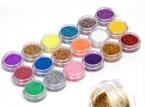 New Arrival 18 Colors Nail Art Glitter Powder Dust For UV GEL Acrylic Powder Decoration nail glitter