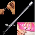 1 pcs Cuticle Nail Pusher Spoon Remover Manicure Pedicure cleaning under nail cuticle or dirt 