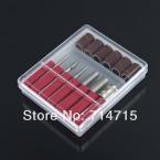 1set New arrival  Professional 6pcs Nail Drill Kit Bits file For Electric Drills & Filling System