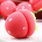 12pcs Strawberry Balls Hair Care Soft Sponge Rollers Curlers Lovely DIY Tool 