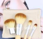 2014 NEW,4Pcs Earth-Friendly Bamboo Elaborate Makeup Brush Sets makeup brush kits tools facial brush 