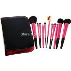 2014 New Beauty 11pcs Cosmetic Tools Brush 11 pcs Professional Makeup Brushes Kit with Zipper Case makeup brush kits