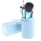6 Colors Pro 12 PCS Makeup Brush Set Cosmetic Brushes Cylinder Cup Holder & Comfortable to use & High Fashion & Ladies' Favor