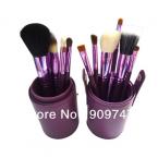 Wholesale Professional New 100% new 12 pcs/Set Pro Cosmetic Makeup Brushes Set Make up Tools facial makeup brush sets ,4 colors