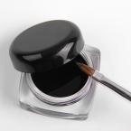 Black Waterproof Eye Liner Eyeliner Gel Makeup Cosmetic + Brush  #10709