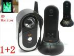 2 pcs HD 2.4" Monitor & 1 pcs outdoor camera Wireless 2.4Ghz Door Video Phone Camera Viewer Auto Taking Photos