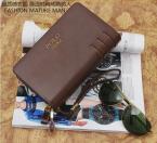 POLO стильный мужской бумажник из натуральной кожи с коротким ремешком.(WDC1001)