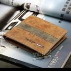 Стильный мужской бумажник из натуральной кожи.(ZX-D1104-4)