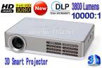 2014 New 3800 lumens DLP 3D intelligent projector video game projector home theater projector 