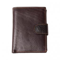 Модный мужской бумажник из натуральной кожи с карманами для фото и для монеток.