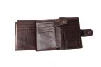 Модный мужской бумажник из натуральной кожи с карманами для фото и для монеток.