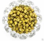 top grade 100% natural golden fetal Chrysanthemum buds tea 40g herbal flower tea beauty scented tea(rujia)