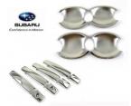 2IN1 FIT FOR SUBARU FORESTER 2009~2012(SH) CHROME DOOR BOWL COVER+DOOR HANDLE COVER
