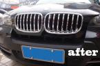 Хромированные решётки радиатора для BMW X5 2008-2013.