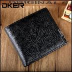 The first layer Genuine Cow leather men's wallet short brand wallet purse, business gifts, YW-D2020
