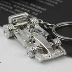 M82501 Creative Polished Chrome Racing Car Model Keychain Keyring Key Chain Ring Keyfob Key Holder