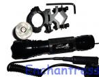 UltraFire 501B тактический светодиодный фонарик с пультом дистанционного управления и универсальным креплением.
