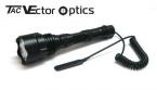 Vector Optics тактический светодиодный фонарик 440 люмен с зарядным устройством, дистанционным переключателем, чехлом и креплением.