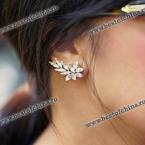 Chic Solid Color Faux Gem Embellished Women's Ear Cuff  ONE PIECE (AS THE PICTURE)