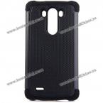 Exquisite Silicone and PC Material Football Texture Protective Case Cover for LG Optimus G3 (BLACK)