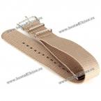 Canvas Wristband Strap of 24mm for Watch (KHAKI)