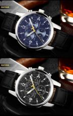 GUANQIN GQ50009 мужские водонепроницаемые часы с круглым циферблатом, календариком и ремешком из нержавеющей стали.