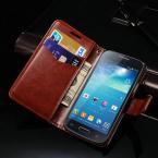Luxury High Quailty PU leather Case For Samsung Galaxy S4 Mini i9190 Stand Design Book Style Cover Cases For Galaxy I9190