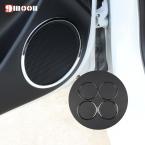 4PCS Chrome Styling ABS Door SpeakerTrim Cover For KIA RIO K2 2011 2012 2013 2014 car sticker auto accessories