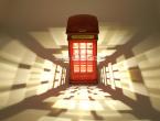  1Piece Retro London Telephone Booth Designed USB Charging LED Night Light
