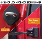Accessories FIT FOR 2014 2015 TOYOTA COROLLA ALTIS DOOR LOCK BUCKLE+STOPPER CATCH COVER CAP LIMITING ARRESTER CASE