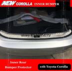 Accessories FIT FOR 2013 2014 TOYOTA COROLLA ALTIS INNER REAR BUMPER PROTECTOR BOOT CARGO SILL PLATE TRUNK
