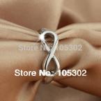 Genuine 925 Brand Rings For Women Knot Ring Sterling Silver S925 Stamped Silver Ti Infinity Ring (JewelOra Ri101137)