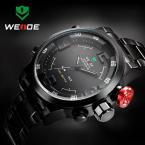 Hot WEIDE Watches Men's Casual Watch Multi-function Led Watches Men Dual Time Zone With Alarm Sports Diver Quartz Wristwatches
