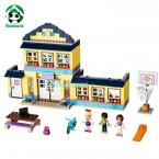 Building Blocks Set  Compatible with lego Friends Series 489 Pcs 3 Toy Figures DIY HIgh School Brinquedos Bricks Toys for Girls