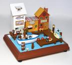 2015  DIY T016 Small Town Dollhouse Miniature For Sale,Funny Assemble Villa Houses Of Doll	With Led Lghts