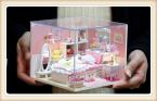  Scale Model Building DIY Angel's Dream House With LED Lamps And Dustproof Cover, Wooden Dollhouse Toy For Child