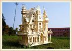 3D  Puzzles DIY Dreamy Cabin Children's Educational Brain Teaser Wooden Villa House Construction Toy,