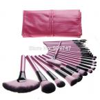 Professional 24 pcs makeup brush set kits cosmetic facial brush kits make up Concealer brush tools with ROSE case