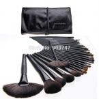 HOT 32 PCS Makeup brushes Professional Make up Tools kit of Cosmetic Set Brush for face with Black Leather Bag