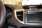 Fashion For Honda CRV 2012-2015 2pcs Interior Air Condition Vent Outlet Frame Cover Trim